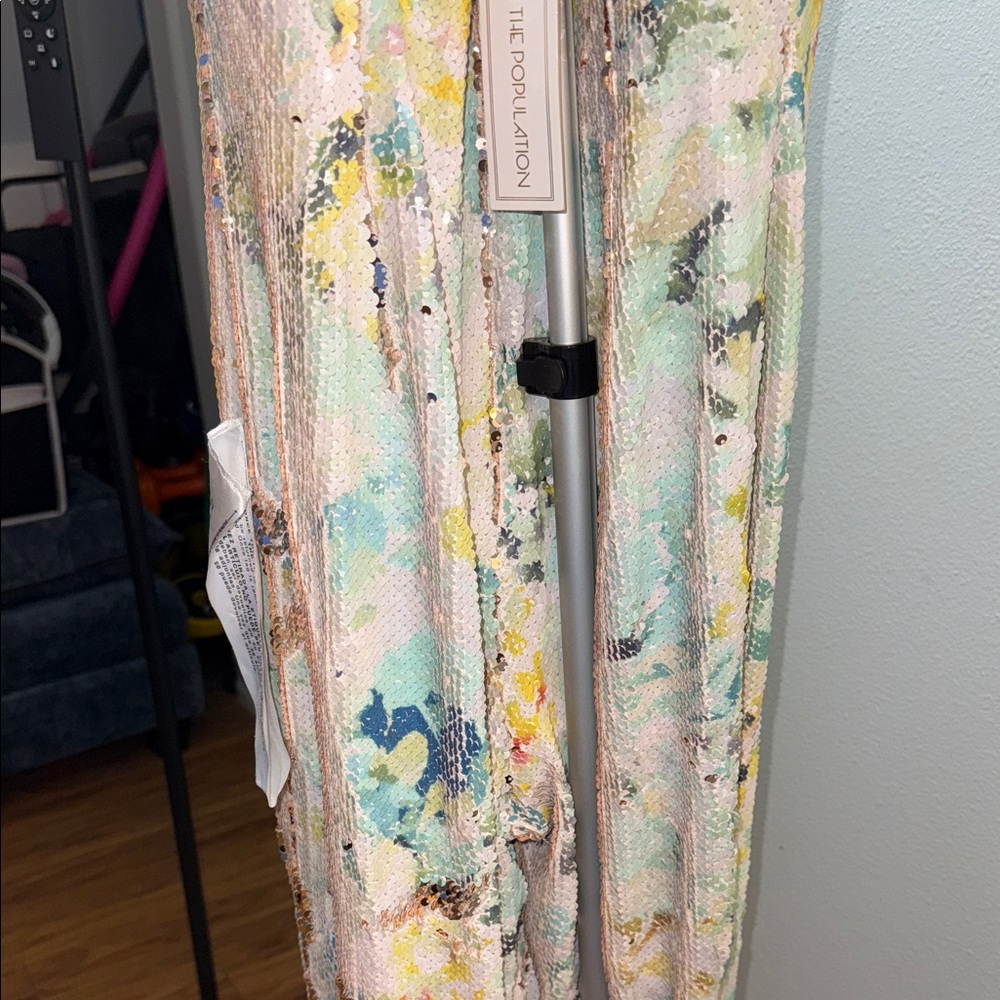 Dress the Population Multicolor Sequin Jumpsuit - Picture 6 of 10